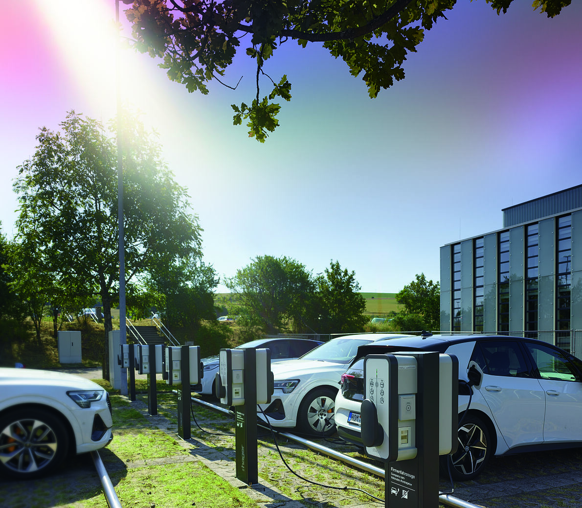 Hager charging infrastructure with witty share